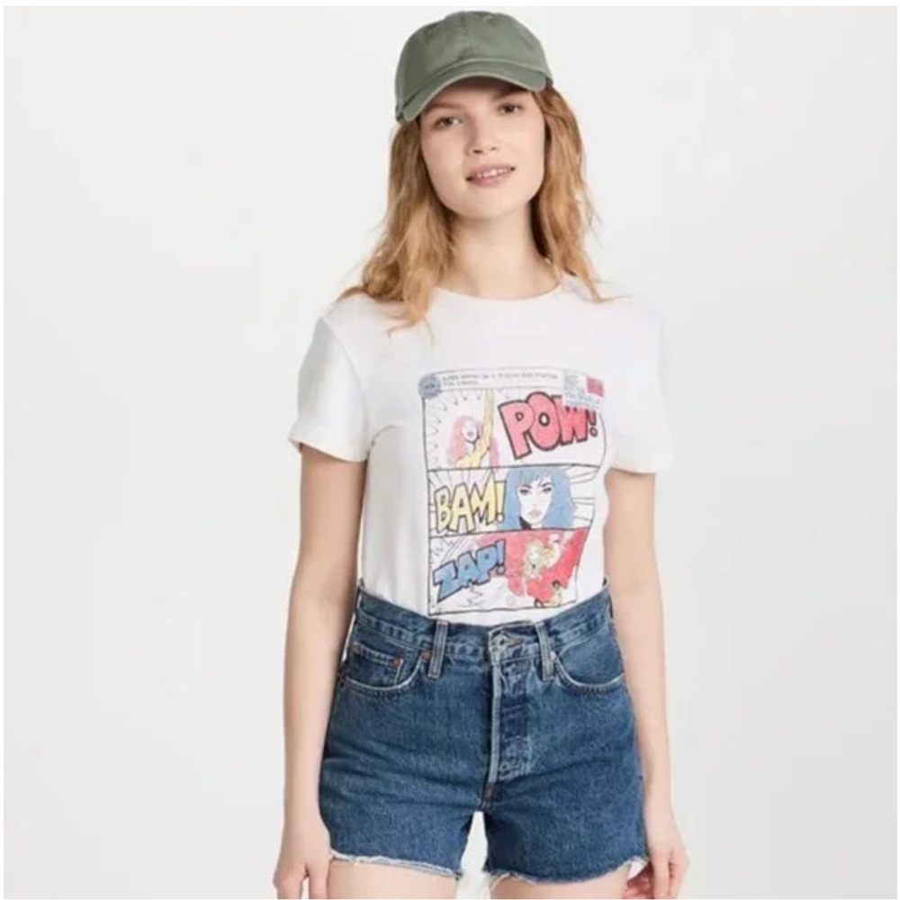 RE/DONE Superwoman White Classic TEE